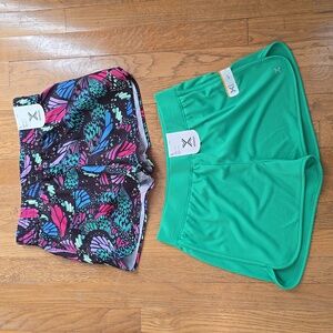 XERSION BRAND GIRLS SHORTS BUNDLE OF TWO PAIRS SIZE LARGE 14